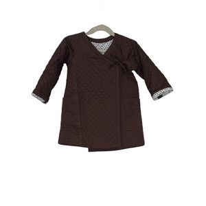 Authentic Japanese Youth Brown Quilted Kimono Toddler Size